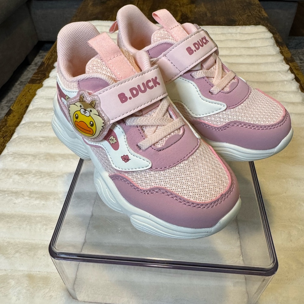 Kids' Pink and White Sneakers